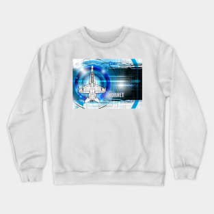 F-18 Hornet Blueprint Crewneck Sweatshirt